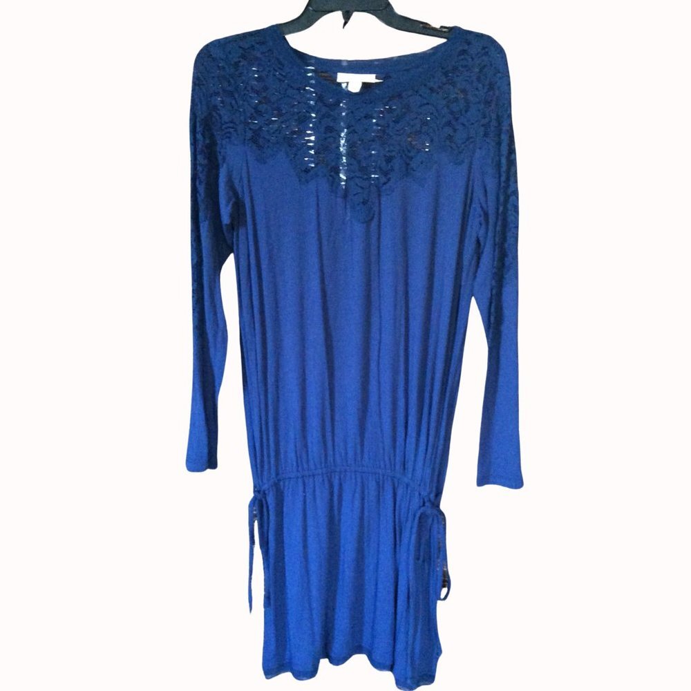 Alberta Ferretti Cobalt Blue Drop Waist Tunic
